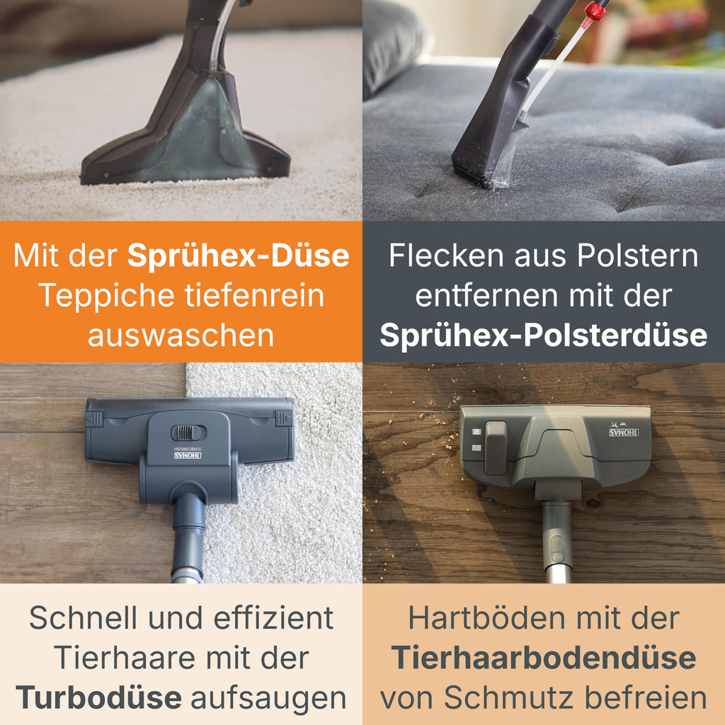 Tierhaar Waschsauger AQUA+ PET & FAMILY 1700 W Wasserfilter Nasssaugen Trockensaugen Wischfunktion