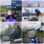 Motorrad CarPlay Display W502T Pro 5 Zoll Wireless Apple CarPlay Android Auto TPMS Dual Bluetooth GPS wasserdicht