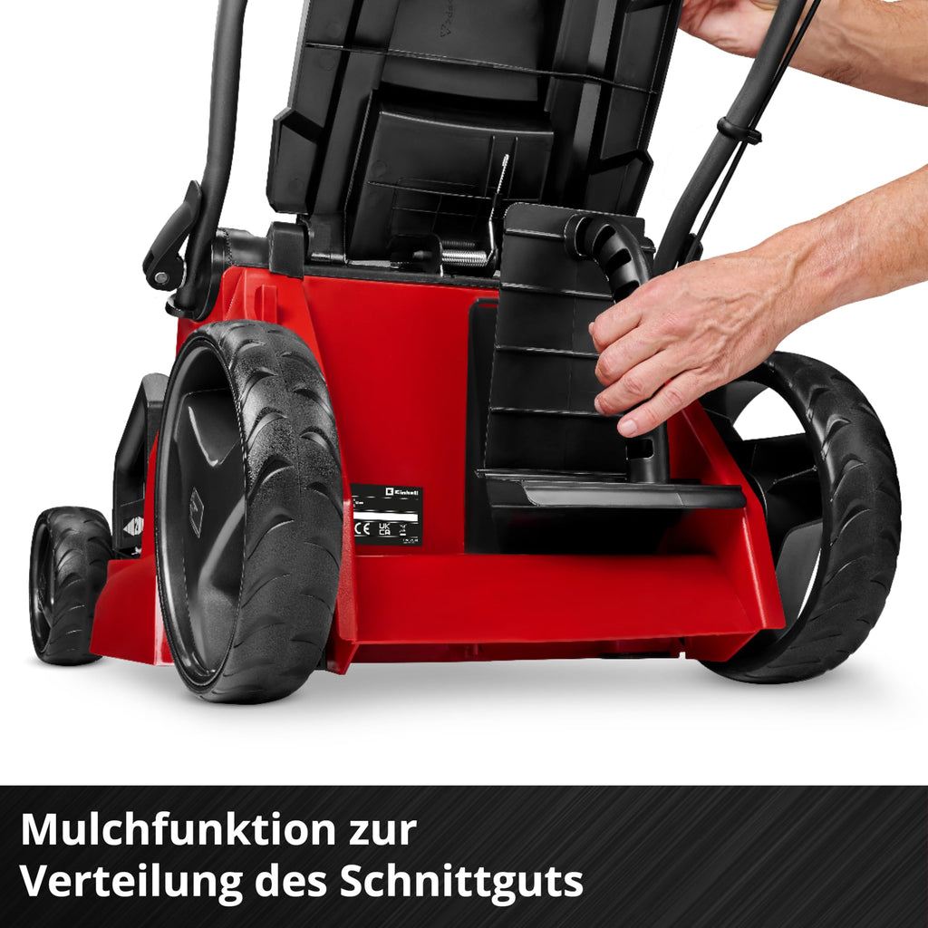 Akku-Rasenmäher GE-CM 43 Li M 36V 43 cm Schnittbreite für 600 m² Brushless Mulchfunktion 63 l Fangkorb 25-75 mm 2x 4 Ah Akku