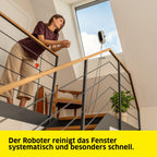 Fensterputzroboter RCW 2 Extra+ automatische Fensterreinigung 5 Reinigungsmodi 70 ml Tank 5 m Kabel 6 Paar Wischbezüge