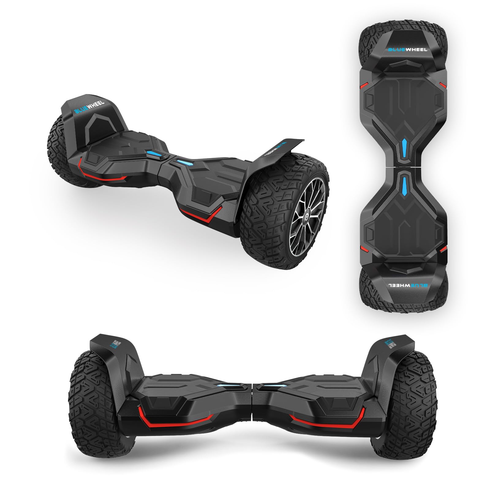 Offroad Hoverboard HX510 8,5 Zoll mit 700 W Dual-Motor Bluetooth App-Steuerung LED und 120 kg Belastbarkeit