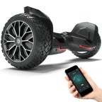 Offroad Hoverboard HX510 8,5 Zoll mit 700 W Dual-Motor Bluetooth App-Steuerung LED und 120 kg Belastbarkeit