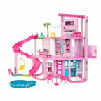 Puppenhaus Traumvilla HMX10 3 Etagen 10 Spielbereiche Pool Rutsche Aufzug 79 Teile mit Spielzeug-Welpe