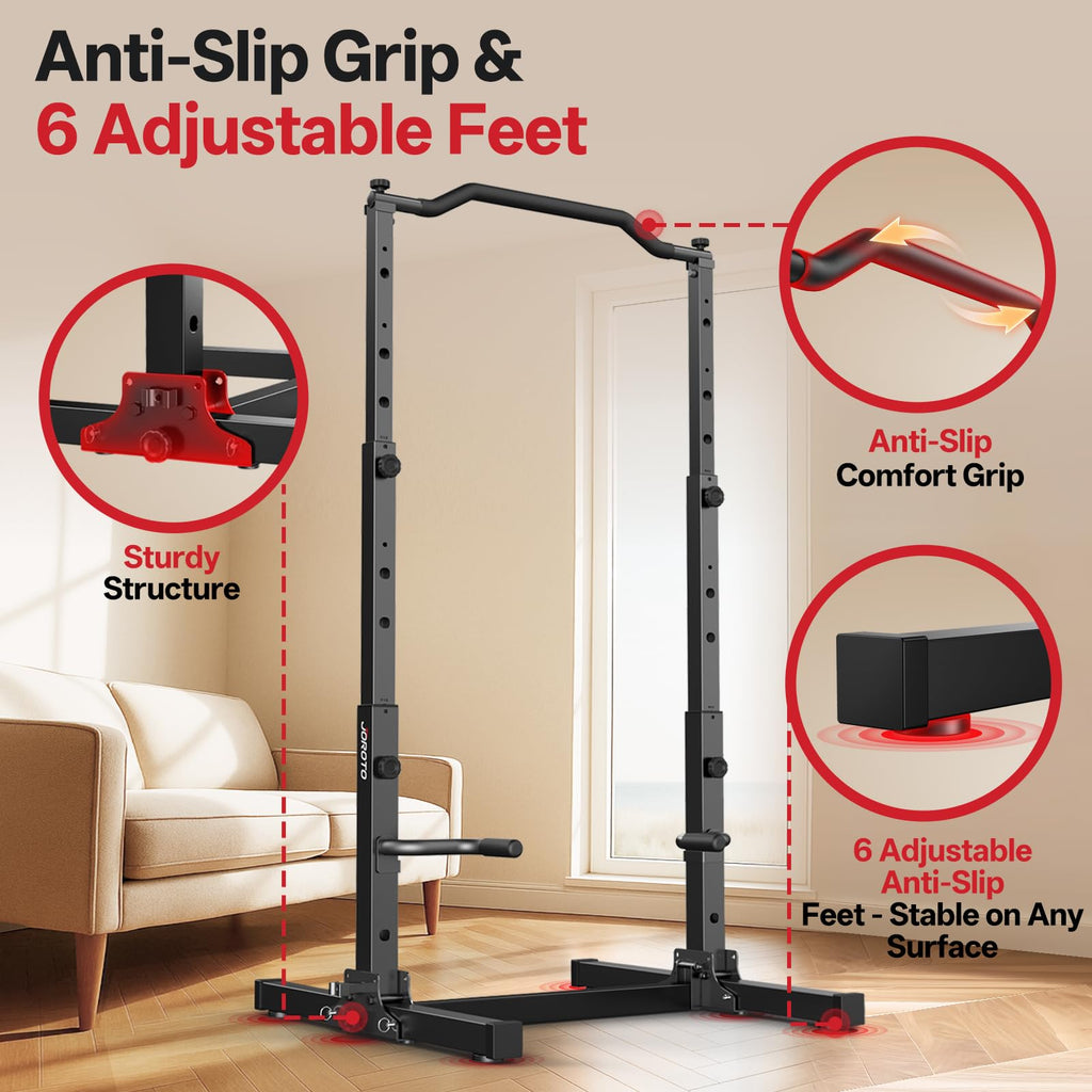 Kraftturm JU30 5-in-1 Klimmzugstange Dip Station höhenverstellbar faltbar 204 kg Belastbarkeit 112 × 105 × 210 cm