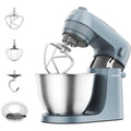 Küchenmaschine KZM35.000GY 800 W 4 L Edelstahlschüssel mit K-Haken Schneebesen und Knethaken