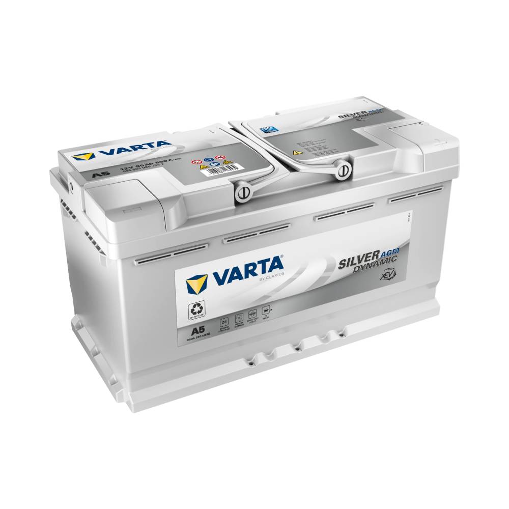 AGM Autobatterie 95 Ah 850 A 12 V 353 x 175 x 190 mm Start-Stopp xEV 6 Zellen SAE-Klemme 595901085
