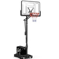 Höhenverstellbarer Basketballkorb LM052 145–305 cm mit 110 x 75 cm Rückwand Rollen und befüllbarer Standbasis