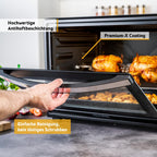 Minibackofen FA-5047 60 l 2000 W bis 230 °C 6 Heizmodi 60-Minuten-Timer Backblech Grillrost Drehspieß