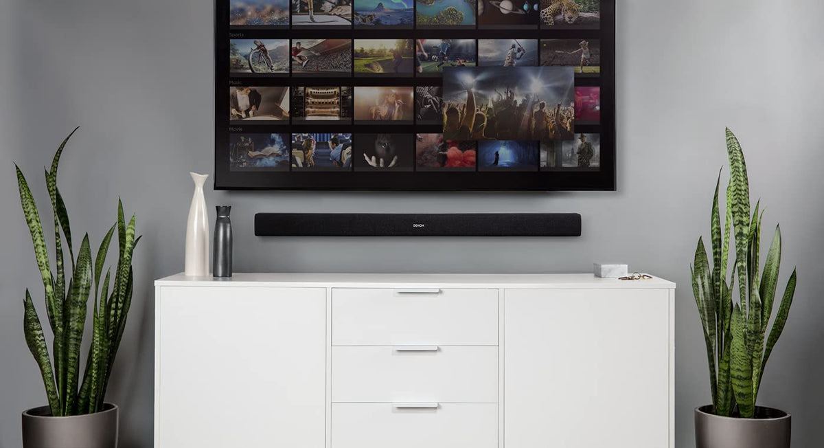 TV Soundbar DHT-S216 mit integriertem Subwoofer DTS Virtual:X 4K UHD HDMI ARC Bluetooth optischer Eingang Schwarz