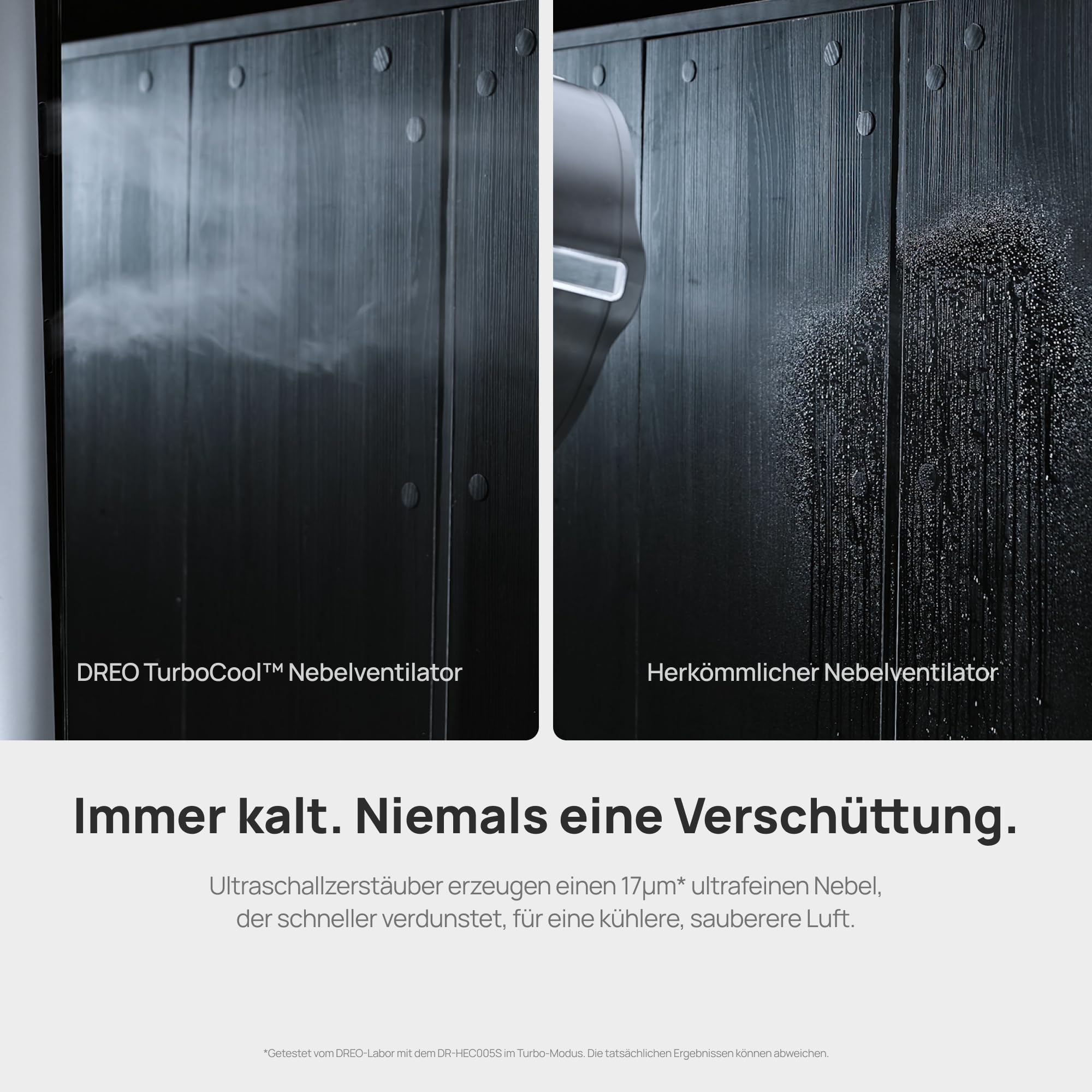 Nebelventilator 765S 3-in-1 Turmventilator 6 L Tank 10,4 m/s Luftstrom WLAN App-Steuerung 12 Geschwindigkeiten 4 Modi