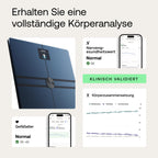 Körperanalysewaage Body Comp WBS12 Multifrequenz BIA WLAN Bluetooth 50 g Messgenauigkeit 10 Messwerte 180 kg