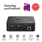 Musik-Streamer für Stereoanlagen Pro mit AirPlay 2 Spotify Connect Hi-Res Audio 24 Bit 192 kHz WLAN Multiroom