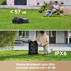 LiDAX Ultra 1600 Mähroboter ohne Begrenzungskabel 3D LiDAR KI Vision 1600 m² 4G 5 cm Kantenschnitt