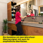 Dampfreiniger SC 4 Deluxe 4 bar 3 Min Aufheizzeit 1,8 l Tank 2200 W EasyFix Bodenreinigungsset mit Düsen