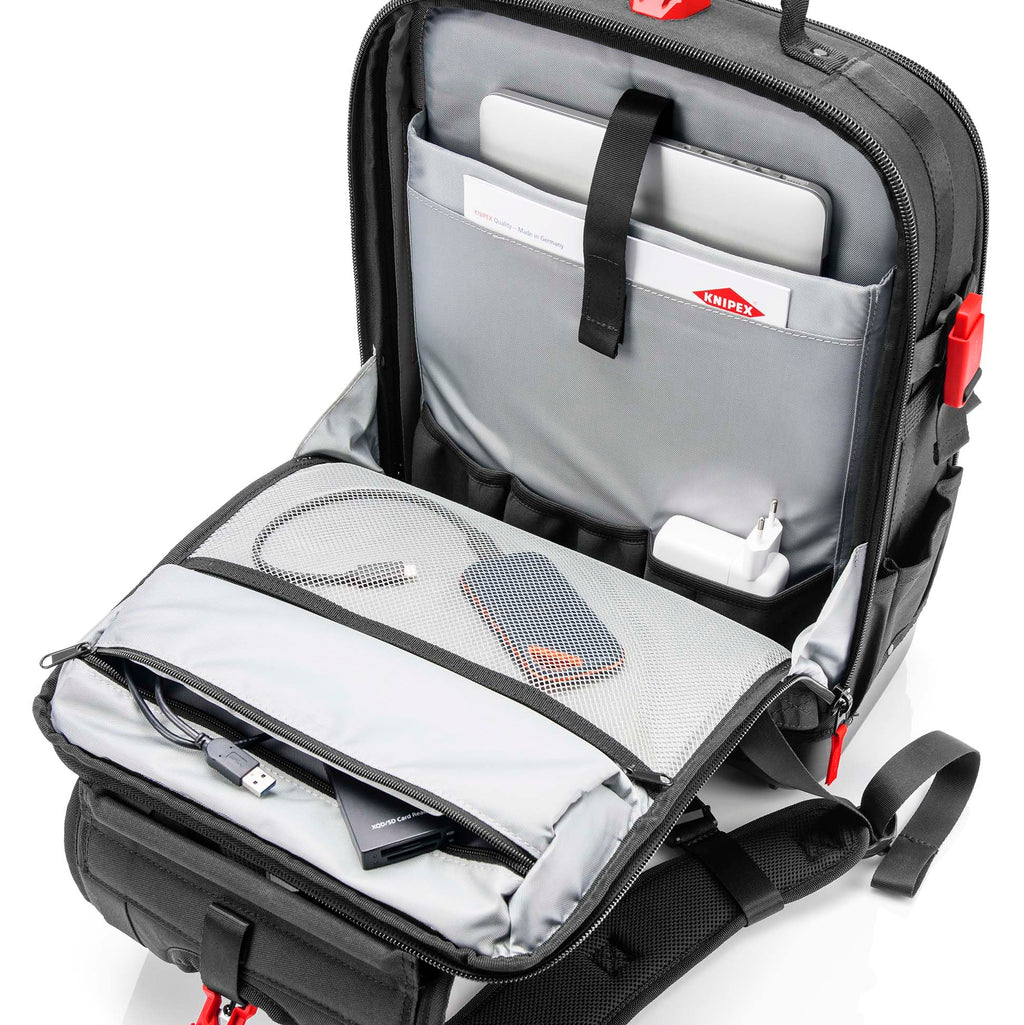 Werkzeugrucksack Modular X18 18 l leer 00 21 50 LE mit Laptop-Fach 58 Steckmöglichkeiten 530 x 340 x 210 mm