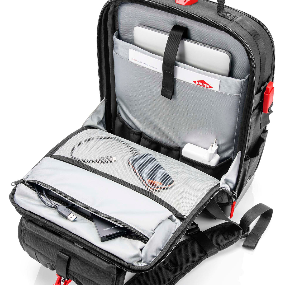 Werkzeugrucksack Modular X18 18 l leer 00 21 50 LE mit Laptop-Fach 58 Steckmöglichkeiten 530 x 340 x 210 mm