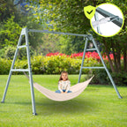 Doppelschaukel ZEST SWING HYP2014 mit Stahlgestell bis 180 kg mit Schaukel Storchennest und Hängematte