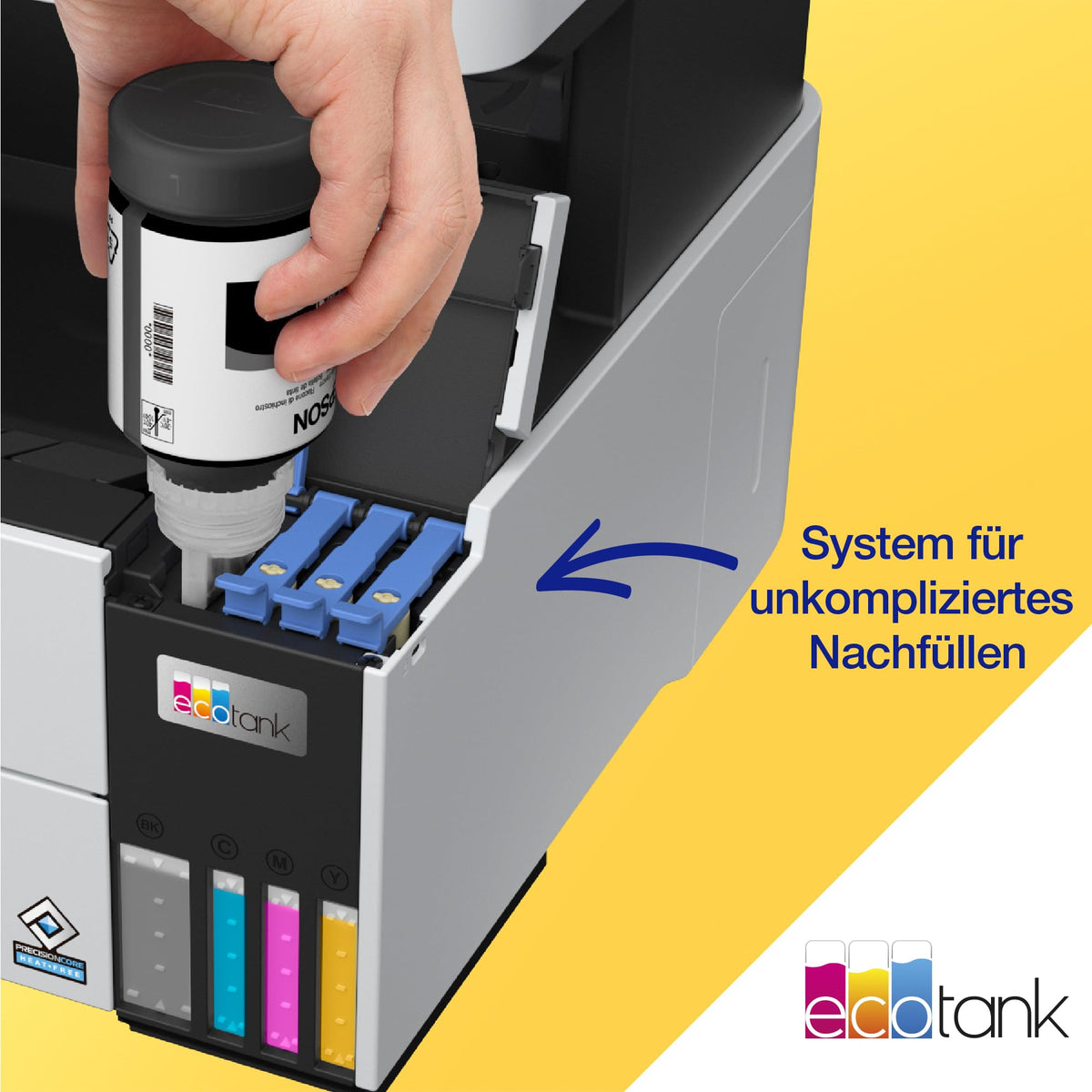 Tintentank-Multifunktionsdrucker EcoTank ET-5150 A4 WLAN Ethernet Duplexdruck 4800 x 1200 dpi 250 Blatt 35 Blatt Dokumenteneinzug