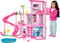 Puppenhaus Traumvilla HMX10 3 Etagen 10 Spielbereiche Pool Rutsche Aufzug 79 Teile mit Spielzeug-Welpe