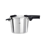 Schnellkochtopf Vitaquick Premium 6 L Edelstahl 22 cm mit gelochtem Einsatz 2 Kochstufen für Induktion