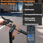 E-Scooter mit Straßenzulassung ABE S3 500 W 35 km Reichweite 20 km/h App-Steuerung 8,5 Zoll Vollgummireifen
