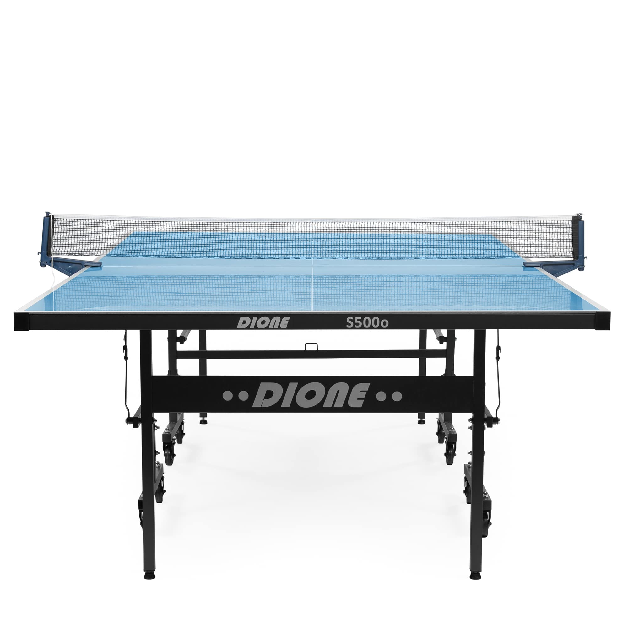 Outdoor-Tischtennisplatte S500o klappbar 6 mm wetterfest 274 x 152,5 x 76 cm mit Rollen und Alleintraining-Funktion
