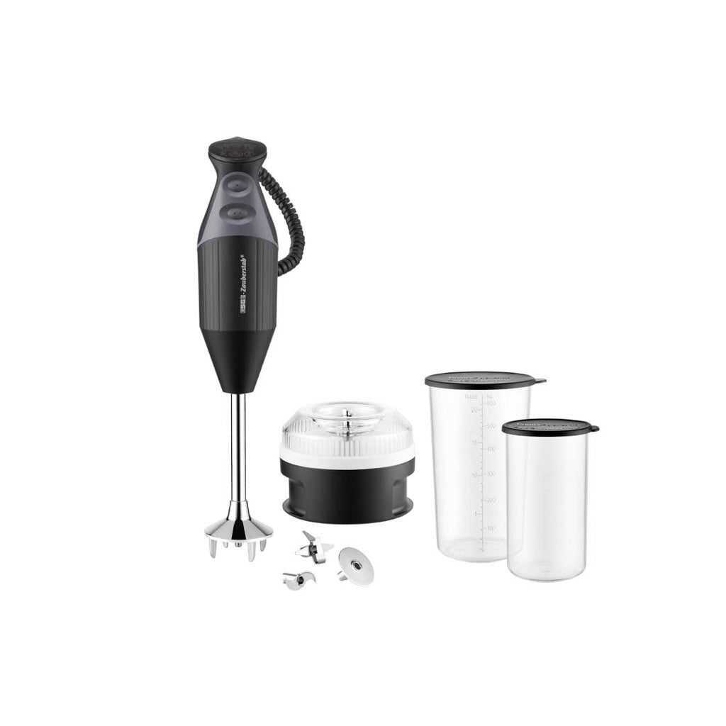 Stabmixer M200 BBQ 98215 200 W 2 Geschwindigkeitsstufen mit Zerkleinerer und Zubehör Set