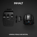 Gaming Rennlenkrad G29 mit 900° Lenkbereich Force Feedback Edelstahlpedalen und Leder-Lenkrad für PS5 PS4 PC Mac