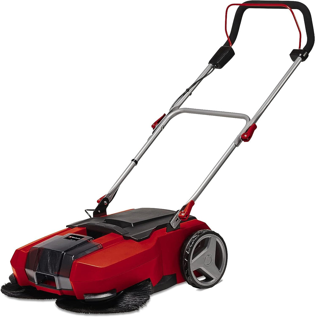 Akku-Kehrmaschine TE-SW 18/610 Li-Solo 18 V mit 61 cm Kehrbreite 20 l Schmutzbehälter verstellbarem Lenker und abnehmbarer Lippe