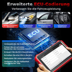 OBD2 Diagnosegerät K8 PRO Bluetooth 8 Zoll Vollsystemdiagnose bidirektionale Steuerung ECU Codierung CAN FD DOIP