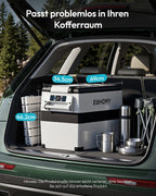 12V Kompressor Kühlbox 40L Kühlbox Auto Kompressor mit App Steuerung 12V/240V -20 bis 20 °C