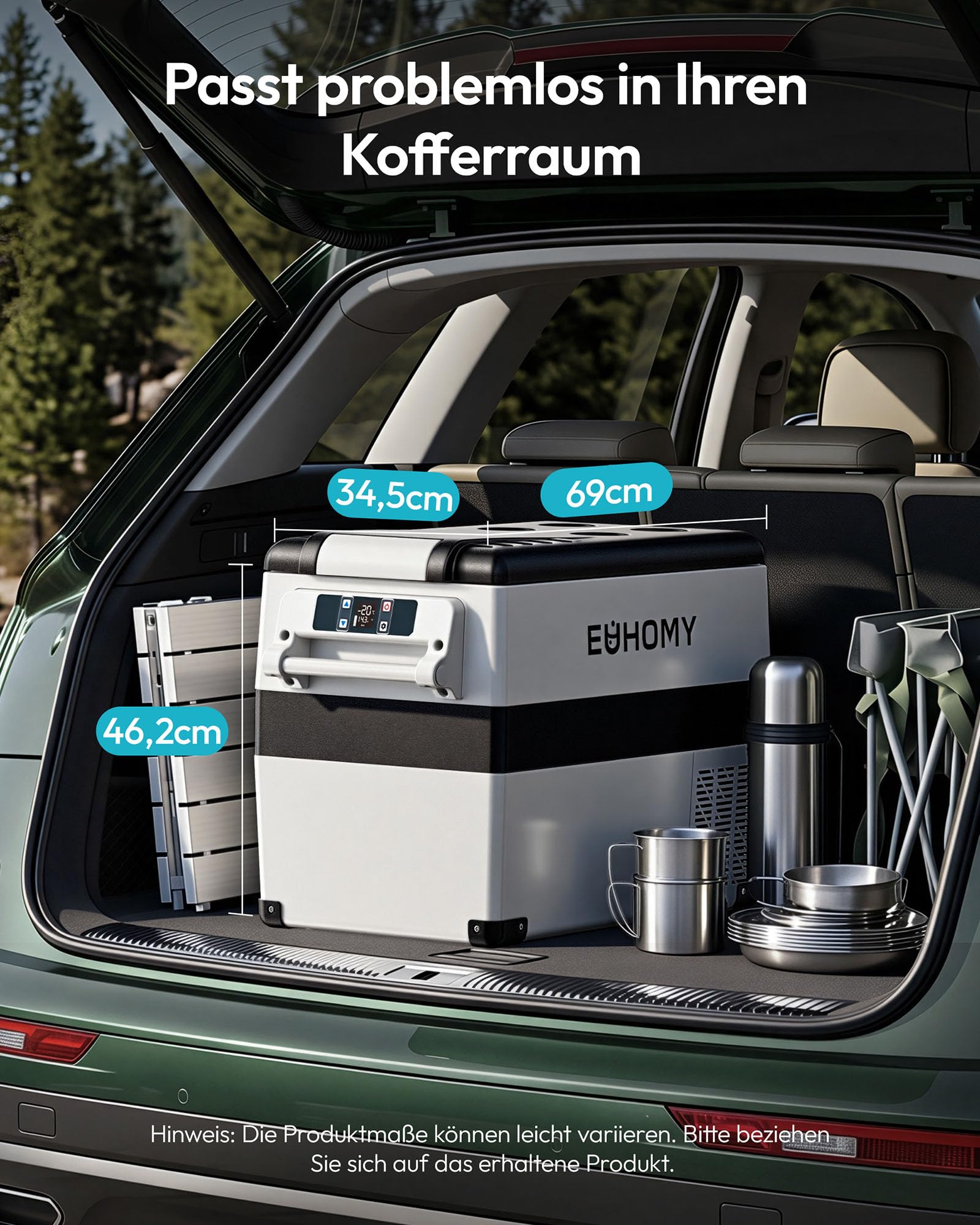 12V Kompressor Kühlbox 40L Kühlbox Auto Kompressor mit App Steuerung 12V/240V -20 bis 20 °C