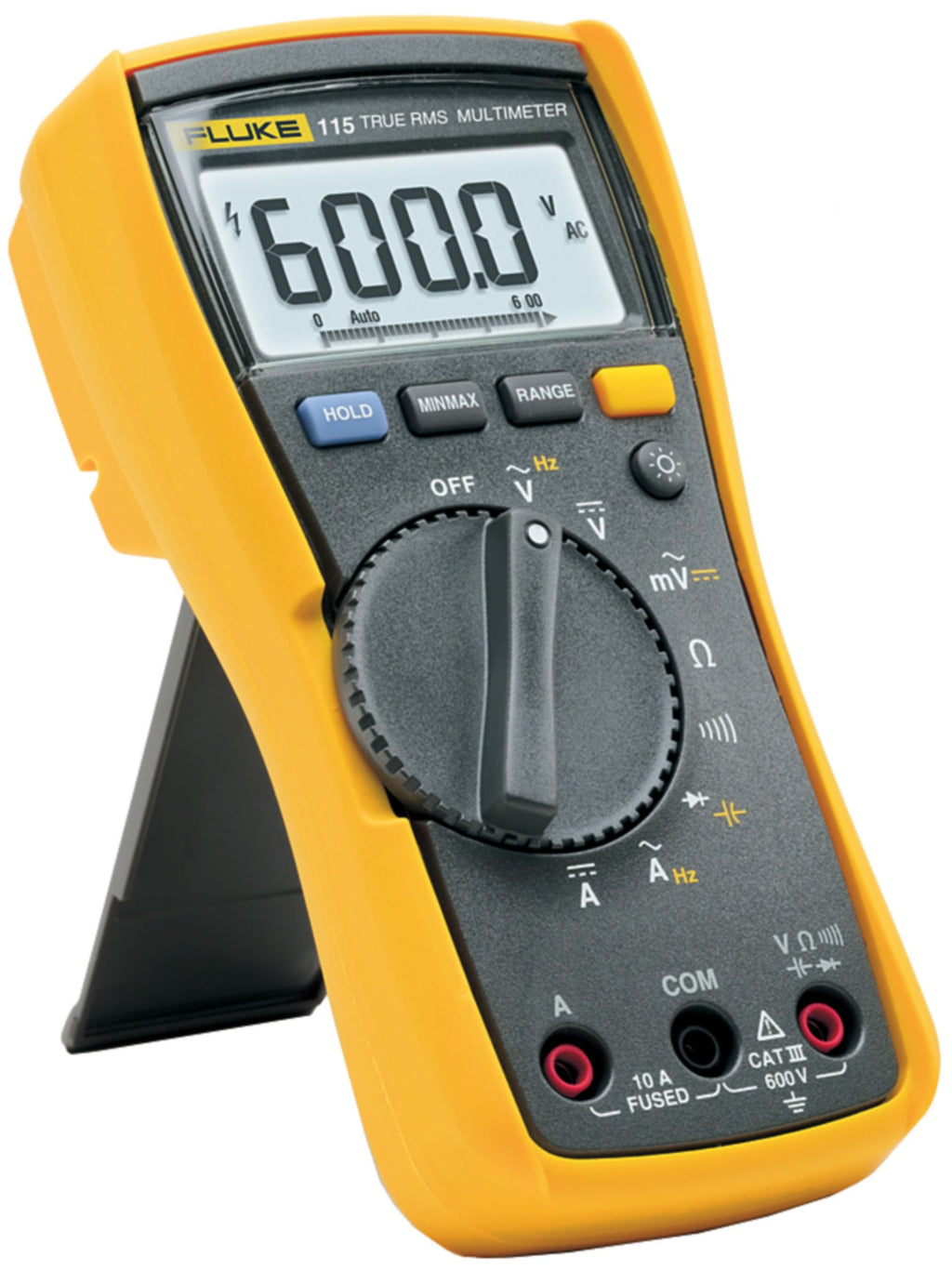 True RMS Multimeter 115 batteriebetrieben mit Messleitungen und Holster 16,7 x 8,4 x 4,6 cm nach IEC 61010