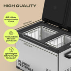 Kompressor Kühlbox Icecube Dual 40 38 L mit Doppel Kühlzone App Steuerung 12V 230V Gefrierbox für Camping Auto