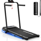 Laufband elektrisch klappbar P106FA 1–12 km/h mit 9 % Steigung LED-Display Tablet-Halterung für Gehen und Laufen