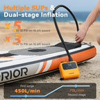 Elektrische SUP Luftpumpe Pulse Pro D23PRO 20 PSI 4500 mAh Akku bürstenloser Motor 80.000 U/min für Kajaks Boote