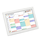 Digitaler Familienkalender 15,6 Zoll Wandkalender FHD Touchscreen App für iOS und Android 40 x 25 cm Kalender To-dos Routinen