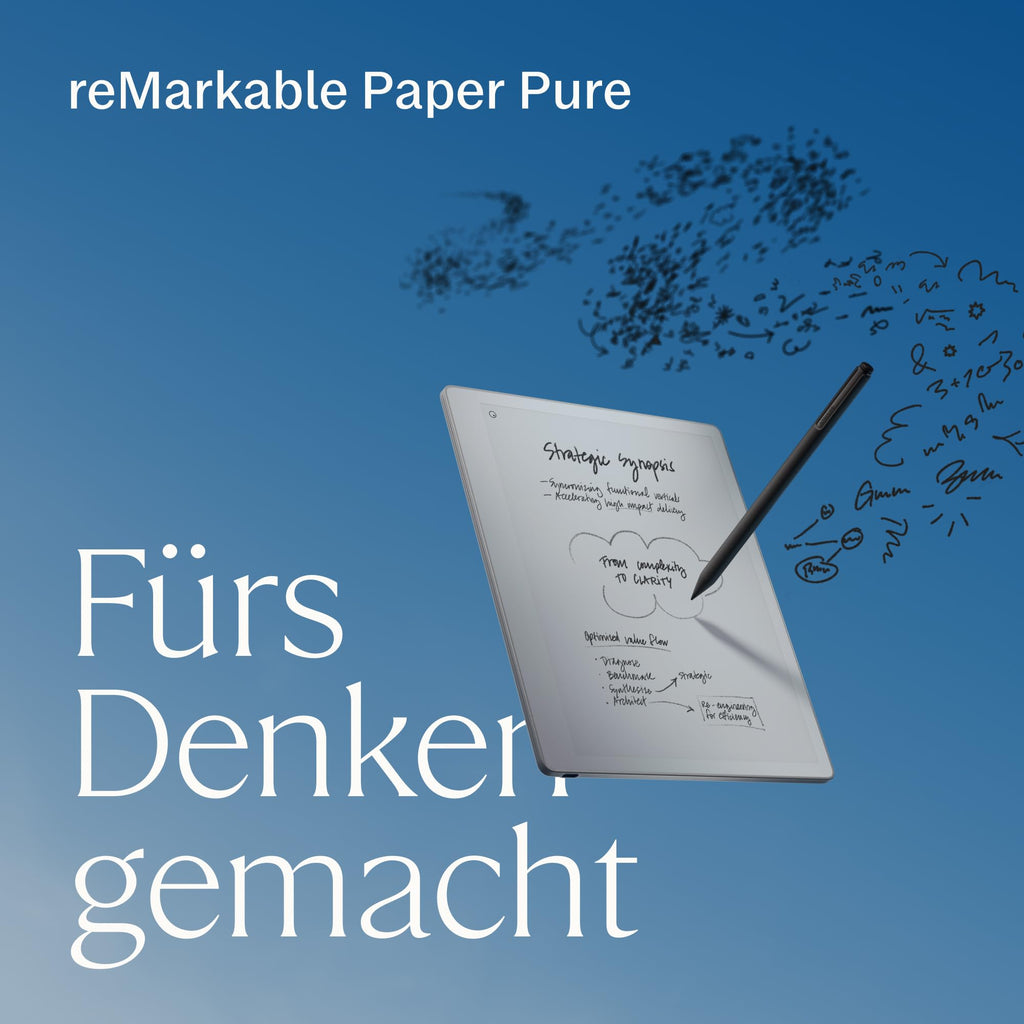 Paper Pure 10,3 Zoll E-Ink Tablet Schwarz-Weiß-Display WLAN mit Marker für Notizen Zeichnen und Dokumente