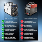 Schutzgasschweißgerät MIG MAG 200 ST 200 A IGBT Inverter synergischer Drahtvorschub FLUX Lift-TIG MMA