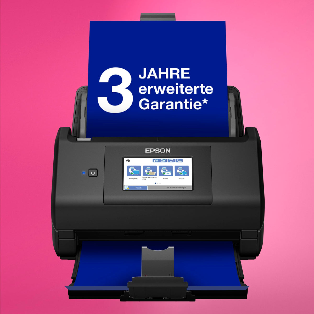 Dokumentenscanner ES-580W A4 Duplex WLAN USB 3.0 35 Seiten 70 Bilder pro Minute 100 Blatt Dokumenteneinzug