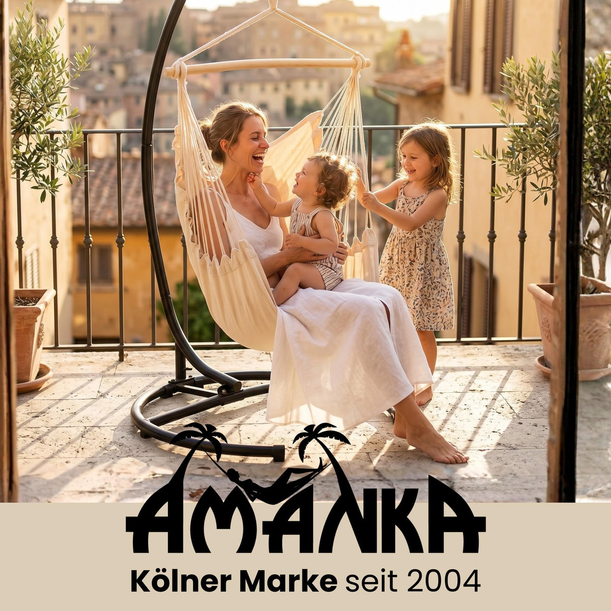 Hängesessel Gestell freistehend Stahl bis 150 kg für Hängestuhl Hängesitz Indoor Outdoor Balkon Terrasse Garten