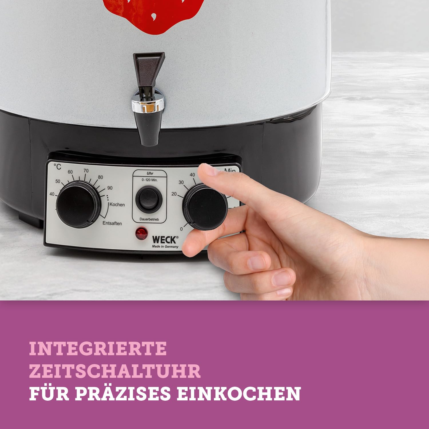 Einkochautomat WAT 15-A 29L 1800W Präzisionsthermostat Zeitschaltuhr Auslaufhahn Emaille