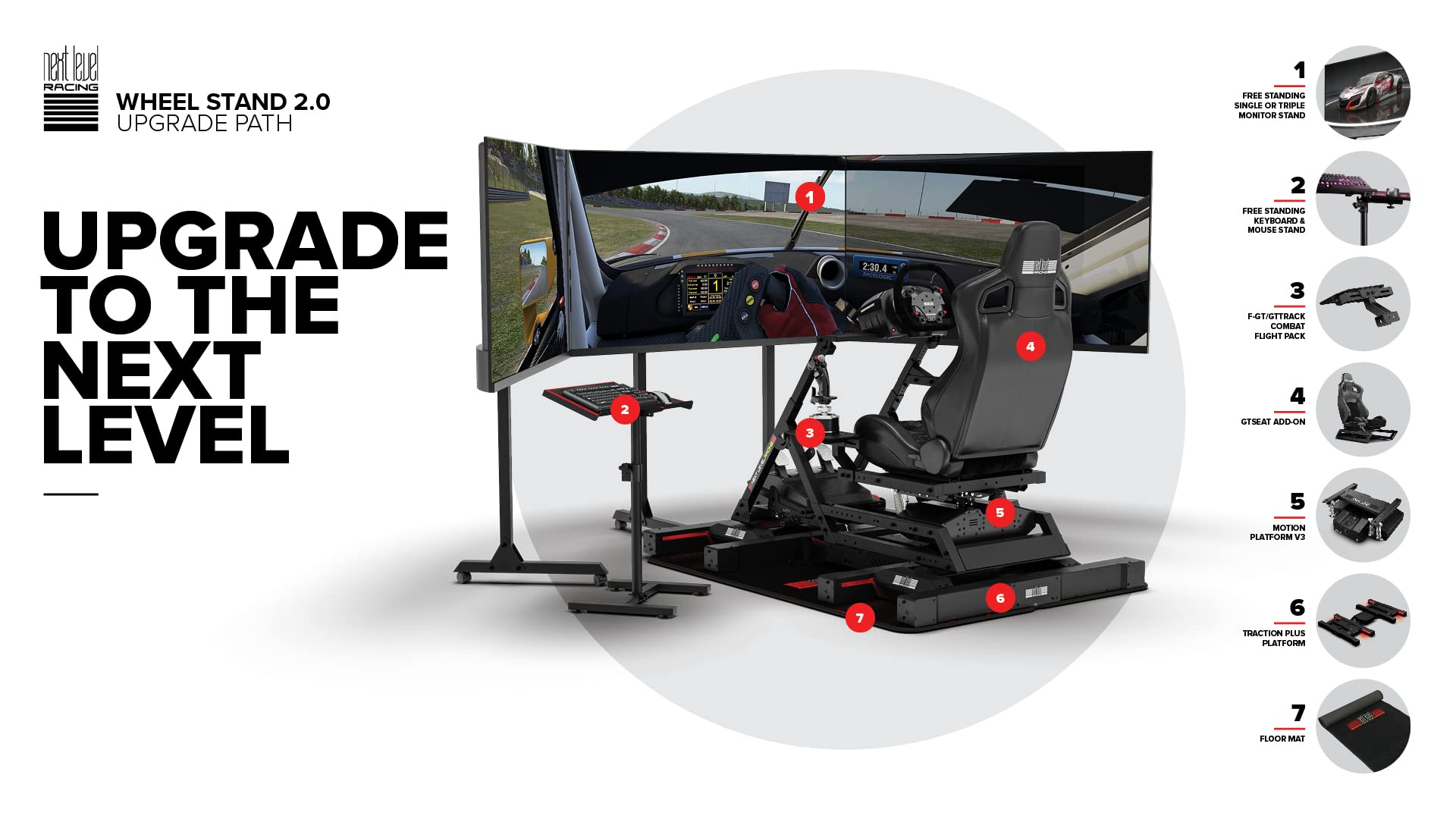 Wheel Stand 2.0 Lenkradständer für Gaming Lenkräder und Pedale klappbar mit montierbarem Gaming-Sitz