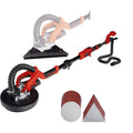 Trockenbauschleifer TE-DW 225 X 750 W 225 mm Schleifteller 600–1500 U/min Teleskopstiel bis 165 cm mit Schleifscheiben im Koffer