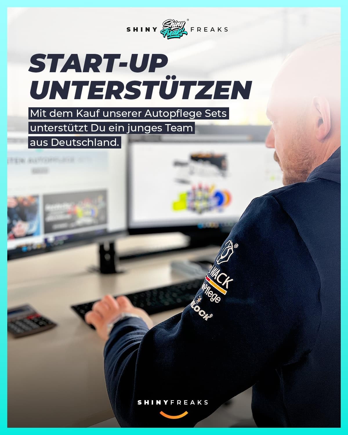 Akku Poliermaschine EVO Mini 25-teiliges Set mit Exzenter und Rotation Akkus Adaptern Polierpads und Zubehör