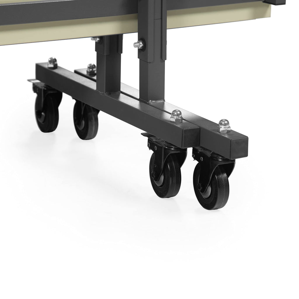 Outdoor-Tischtennisplatte S500o klappbar 6 mm wetterfest 274 x 152,5 x 76 cm mit Rollen und Alleintraining-Funktion