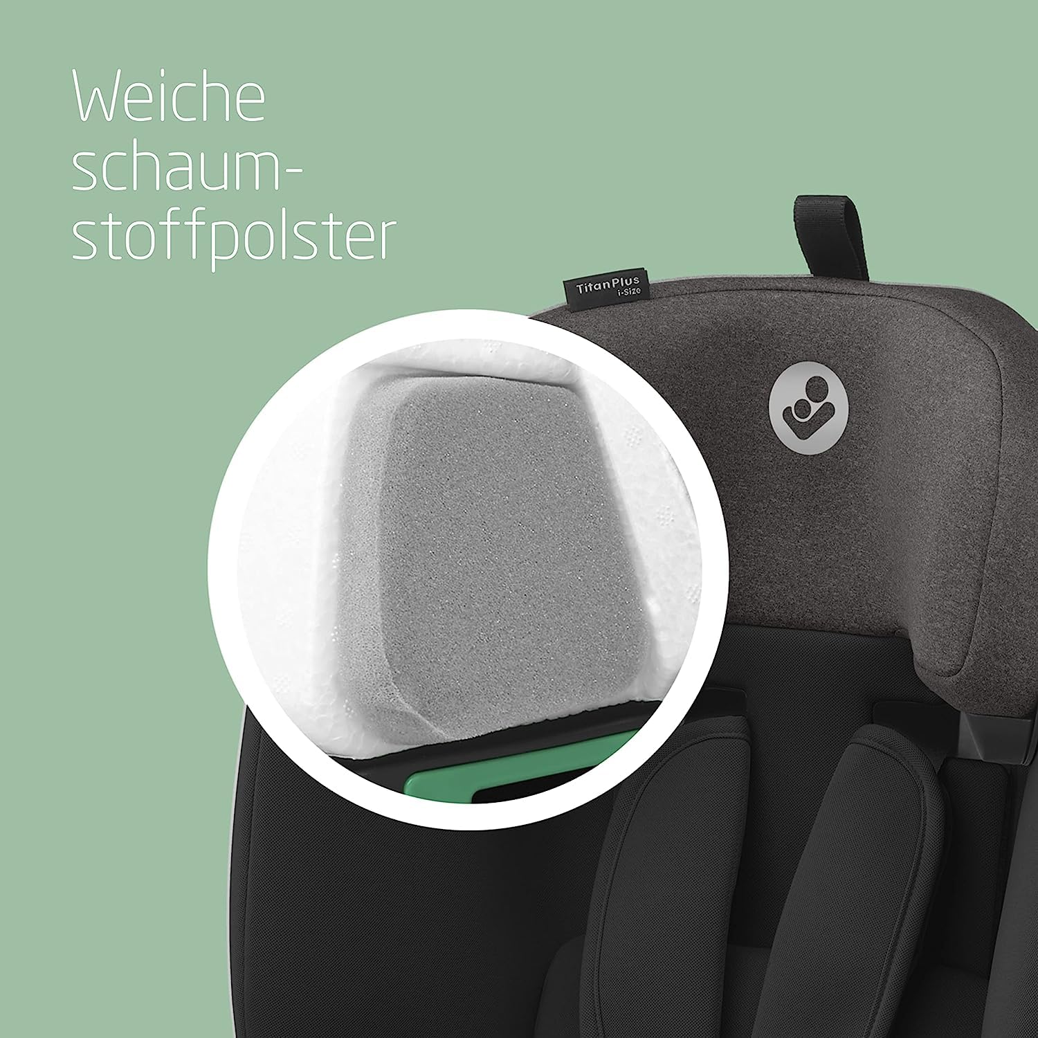 Kinderautositz i-Size Titan Plus 76-150 cm ISOFIX G-CELL Seitenaufprallschutz 4 Liegepositionen