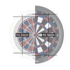 Elektronische Smart-Dartscheibe GranBoard 132 mit Bluetooth 4.0 13,2 Zoll Turniergröße und 2-Loch Double- und Triplefeldern