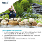 Druckfilter BioPress Set 4000 1500 l/h 25 W mit UVC Klärer 4,5 m Schlauch für Gartenteiche