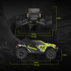 Brushless RC Monster Truck 1:10 4WD bis 50 km/h All-Terrain wasserdicht mit Carbonfaser und Fernsteuerung
